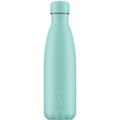 M&S Chilly's Pastel All Green Insulated Water Bottle 500ml- Buy online at McGrocer
