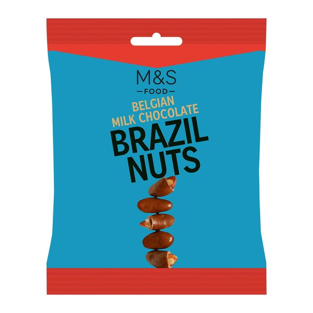 M&S chocolate covered Brazil nuts 85g, imported from the UK