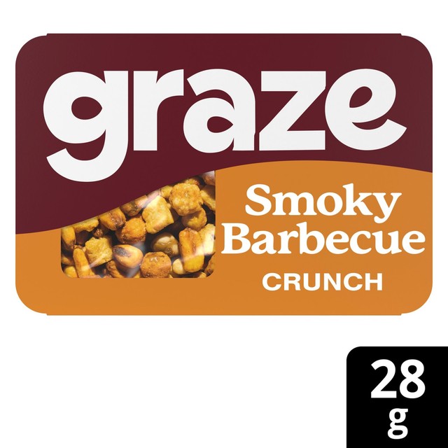 Graze Smoky BBQ Oat Crunch Snack 28g, UK version