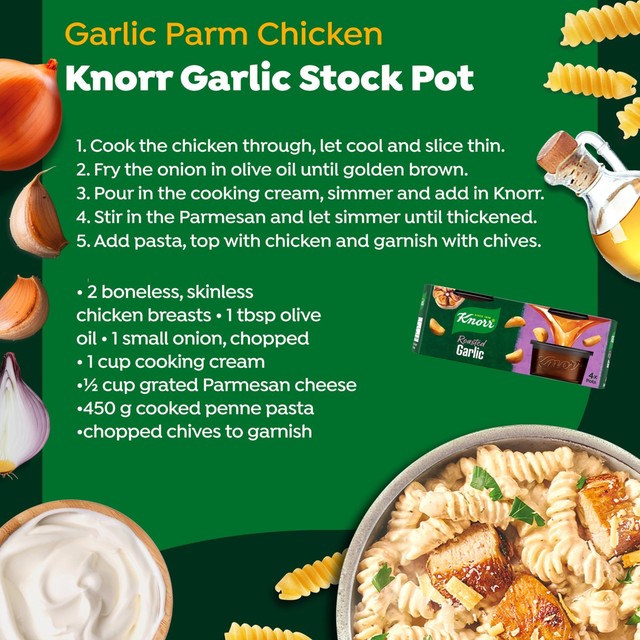 Knorr Roasted Garlic Stock Pot pack of 4, UK version