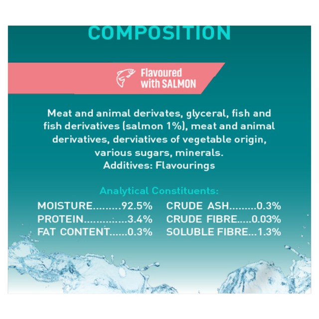 Purina One Hydralife cat liquid salmon 6 x 50g, imported from the UK
