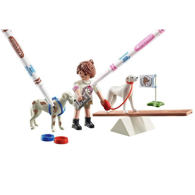 Playmobil Color Dog Training playset, imported from the UK