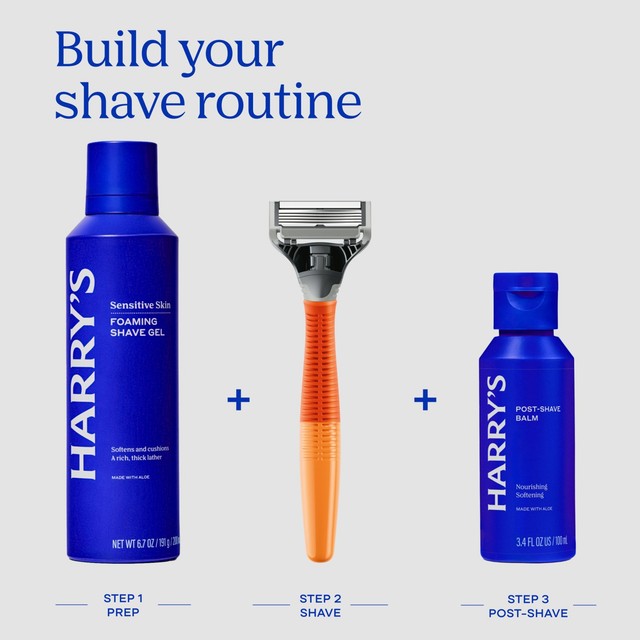 Harry's Men's Razor with 5 Blades Bright Orange, UK version