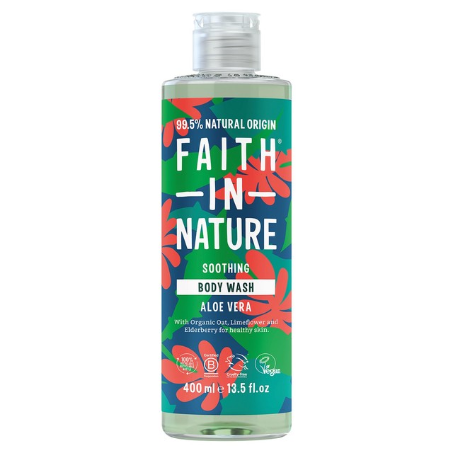 Faith in Nature aloe vera body wash 400ml - British product