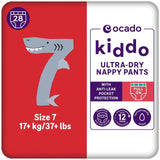 Ocado Kiddo Ultra-Dry nappy pants Size 7 (17+kg), imported from the UK