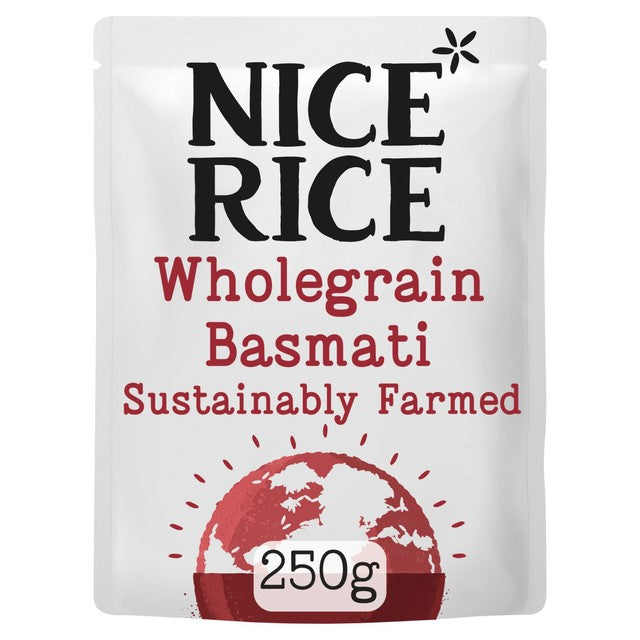 Nice Rice Wholegrain Basmati Rice 250g, imported from the UK
