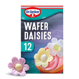 Dr. Oetker Wafer Daisies pink yellow white 12 pack - British product