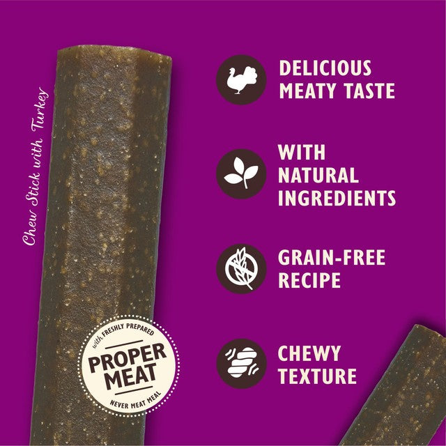 Lily's Kitchen chew sticks with turkey 120g, UK version
