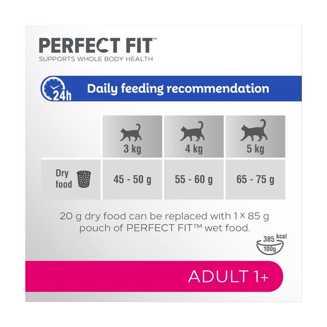 Perfect Fit dry cat food adult 1+ chicken - British product