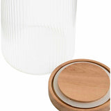 M&S large ribbed glass storage jar (British brand)