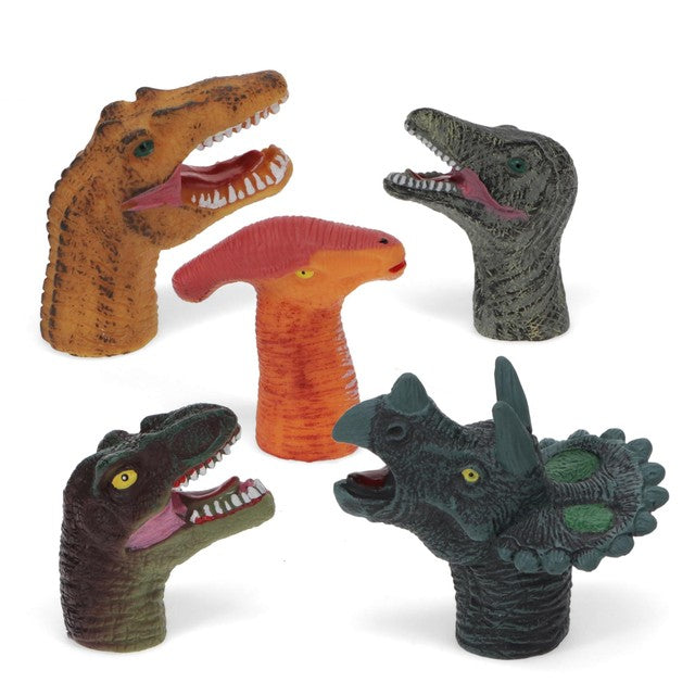 Rex International dinosaur finger puppets 5-pack, imported from the UK