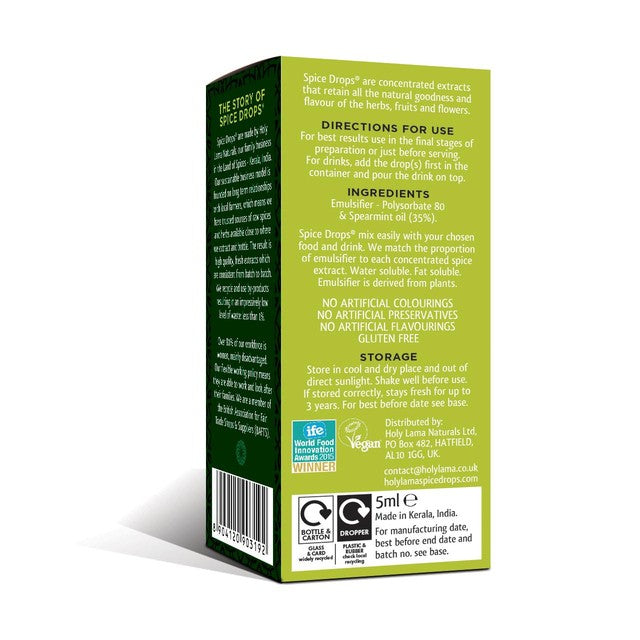 Holy Lama spearmint flavouring extract 5ml (British brand)