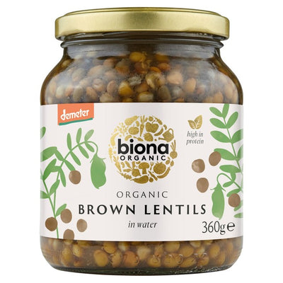 M&S Biona Bio braune Linsen Glas 360g – Jetzt bei McGrocer online kaufen