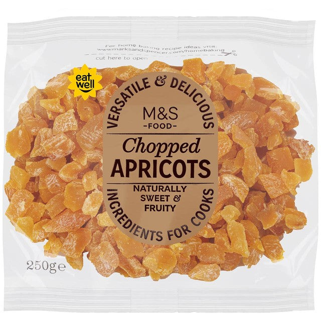 M&S chopped dried apricots 250g, imported from the UK