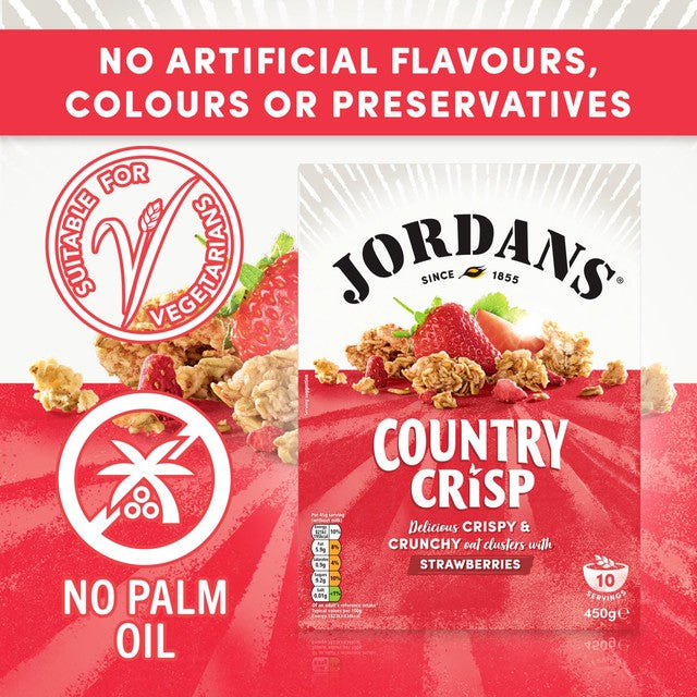 Jordans strawberry cereal clusters 450g, UK version
