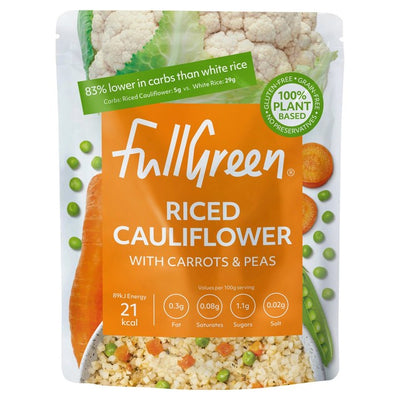 FullGreen Riced Cauliflower with Carrots and Peas Vegetable Mix 200g