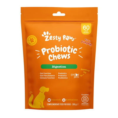 M&S Zesty Paws Probiotic Dog Chews Pumpkin Flavour- Buy online at McGrocer