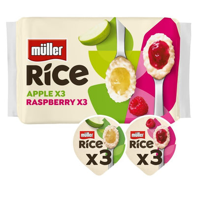 Milchreis Apfel & Himbeere fettarmer Milchreis 6 x 170g
