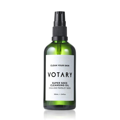 M&S Votary Super Seed Cleansing Oil with Chia and Parsley Seed Facial Cleanser 100ml- Buy online at McGrocer
