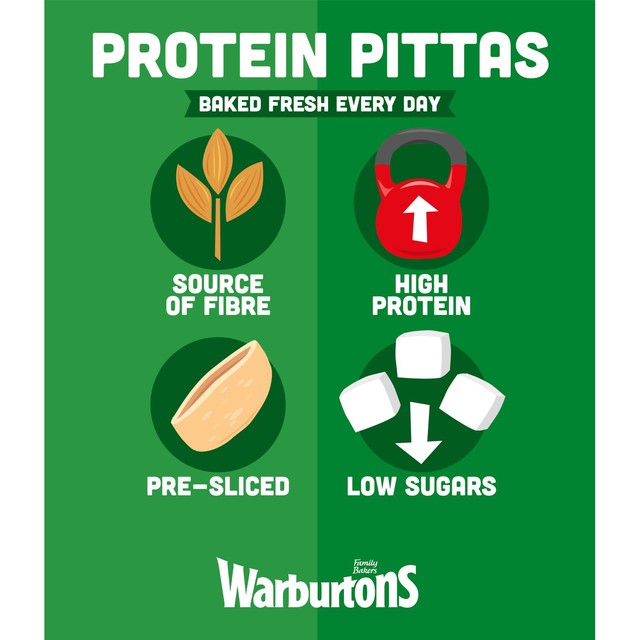 Warburtons protein pitta bread 4 pack (British brand)