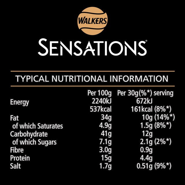 Walkers Sensations Thai sweet chilli coated peanuts 150g (British brand)