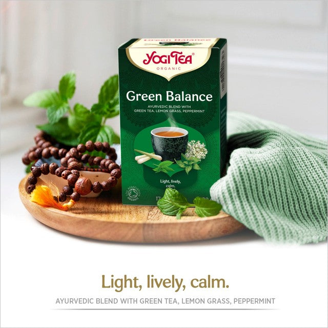 Yogi Tea Green Balance Organic green tea blend 17 tea bags (British brand)