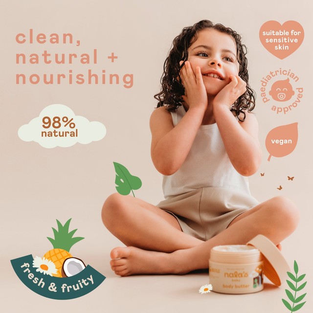 Nala's Baby body butter 200ml, imported from the UK