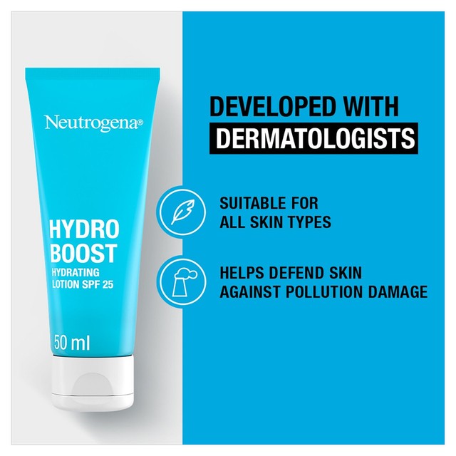 Neutrogena Hydro Boost Hydrating Lotion SPF 25 50ml, imported from the UK