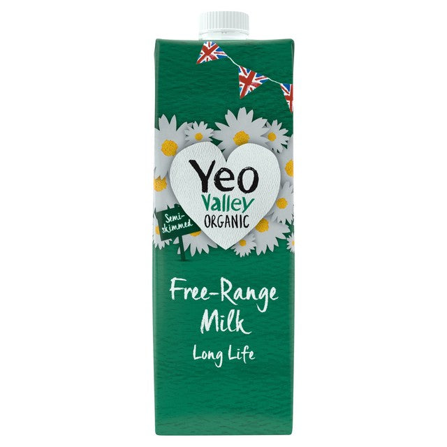 Yeo Valley organic semi-skimmed milk 1L (British brand)