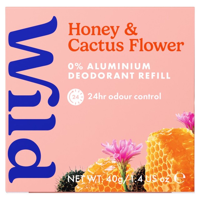Wild Honey & Cactus Flower deodorant refill 40g (British brand)
