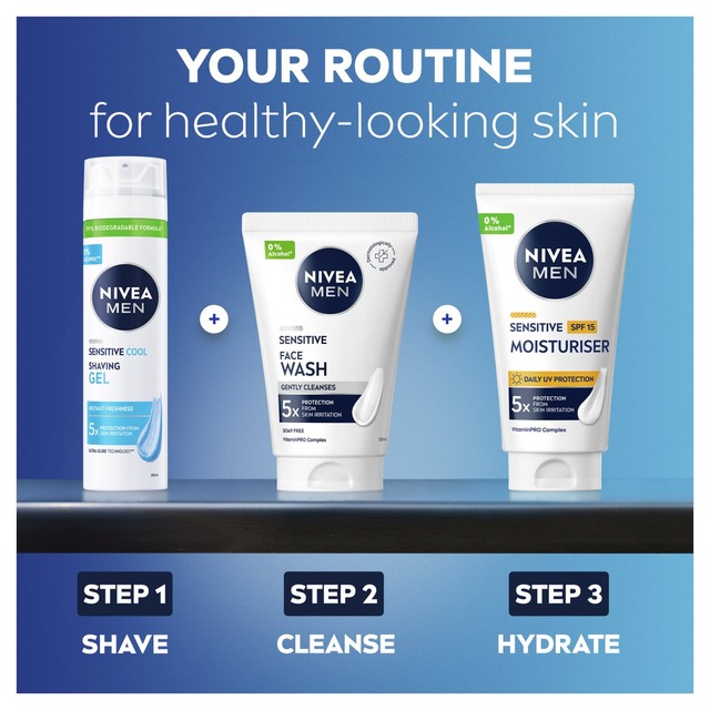 Nivea Men Rasiergel Sensitive Cooling 200ml, importiert aus Großbritannien