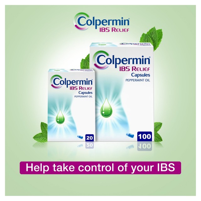 Colpermin IBS Relief Peppermint Oil Capsules 100 capsules - British product