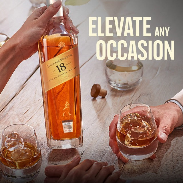 Johnnie Walker 18 Year Old blended Scotch whisky 70cl, UK version