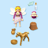 Playmobil Magical Unicorns Golden Unicorn Foal with Fairy playset, imported from the UK