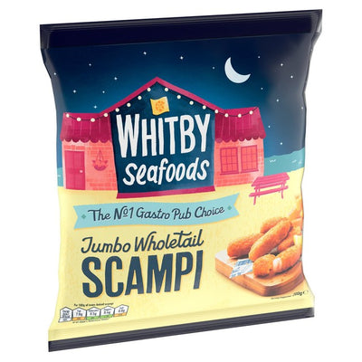 Whitby Jumbo Scampi Gefrorene Panierte Meeresfrüchte 200g