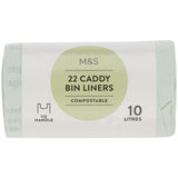 M&S Caddy Liners 22 Pack 10L, imported from the UK