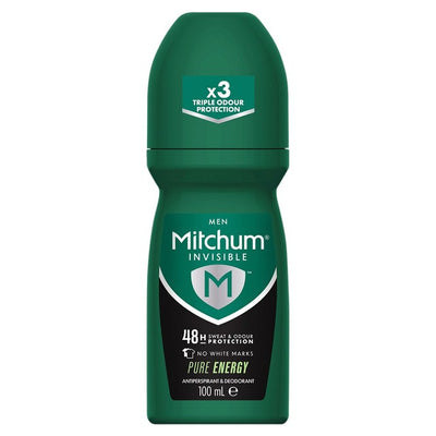 Mitchum Men Invisible Pure Energy Roll-On Antitranspirant Deodorant 100ml