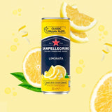 San Pellegrino Classic Taste Lemon sparkling drink 4 x 330ml (British brand)