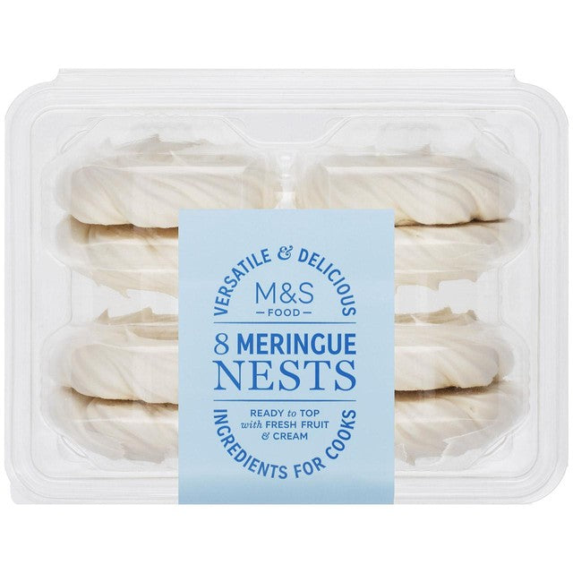 M&S meringue nests 96g pack, imported from the UK