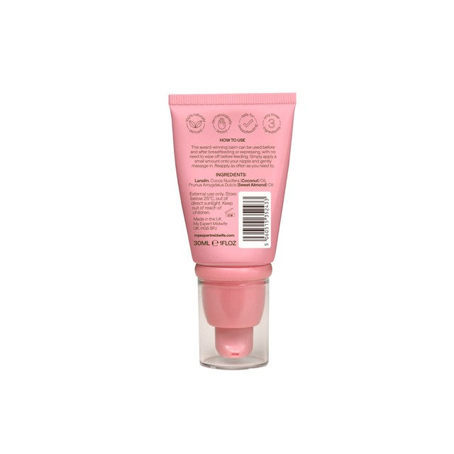 My Expert Midwife Nipple Balm 30ml, imported from the UK