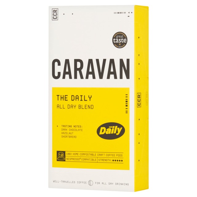Caravan Coffee Daily Blend Coffee Pod 10 Pack, imported from the UK