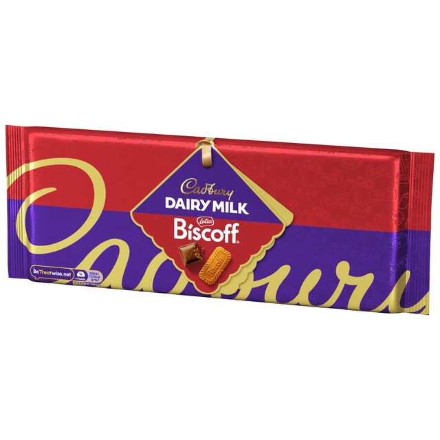 Cadbury Dairy Milk Biscoff chocolate bar 350g - British product