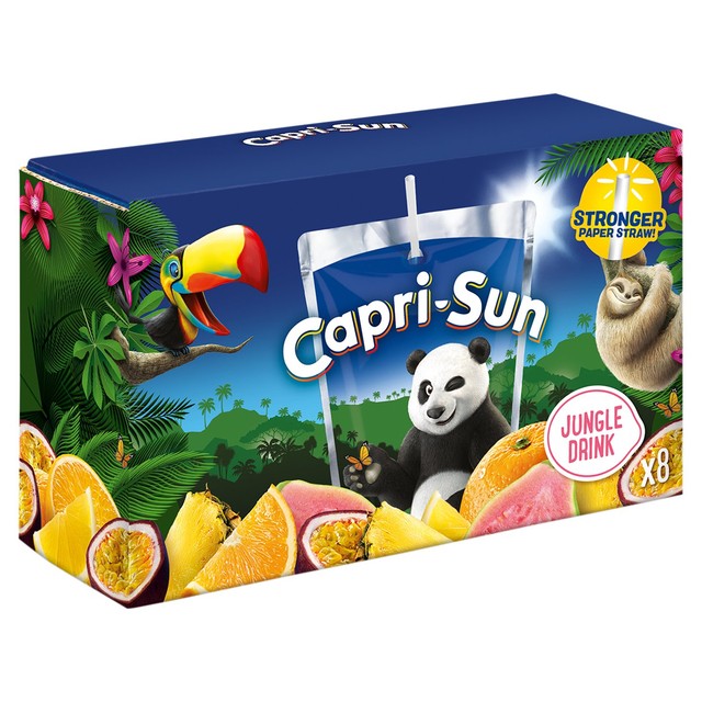 Capri Sun Jungle Zero kids juice drink 8x200ml - British product