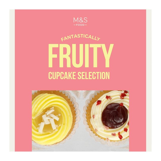 M&S Fruit Cupcake Selection 224g, imported from the UK
