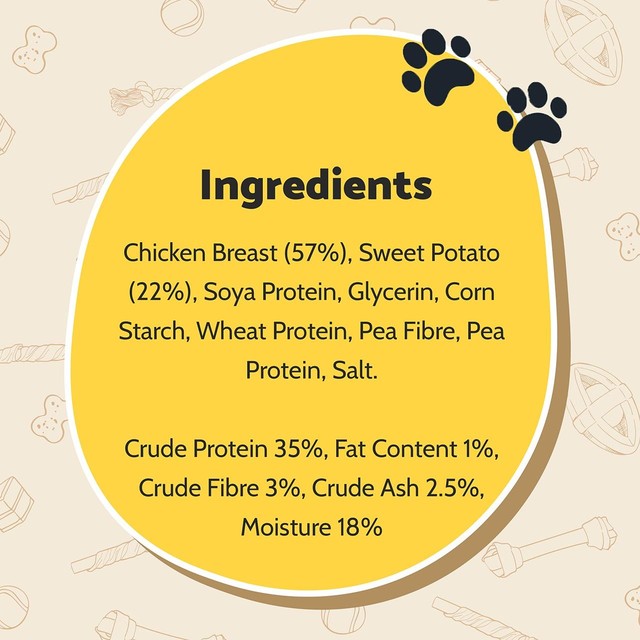 Good Boy chicken and sweet potato stick chew dog treats 90g, UK version