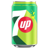7up Regular Lemon and Lime soft drink 330ml Pack (British brand)
