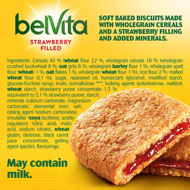Belvita strawberry soft bakes breakfast biscuits - British product