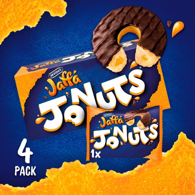 McVitie's Jaffa Jonuts Original 4 pack, imported from the UK