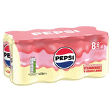 Pepsi cola Strawberries n Cream 8 x 330ml, imported from the UK