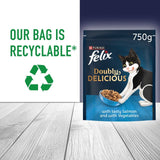 Felix dry cat food salmon and vegetables 750g - British product